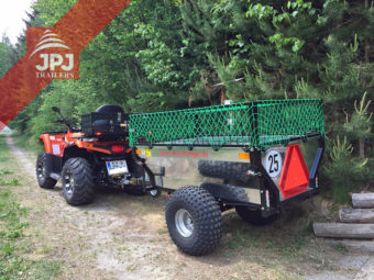 Quad roboczy i przyczepa ATV Ogrodnik zmodyfikowana przez właściciela