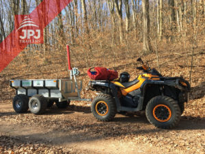 Quad ATV Can Am i przyczepa ATV Profi Robotnik